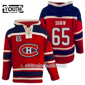 Barn Ishockey Montreal Canadiens Andrew Shaw 65 Röd Sawyer Hooded Sweatshirt